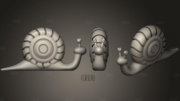 Snail Without Slots stl model for CNC